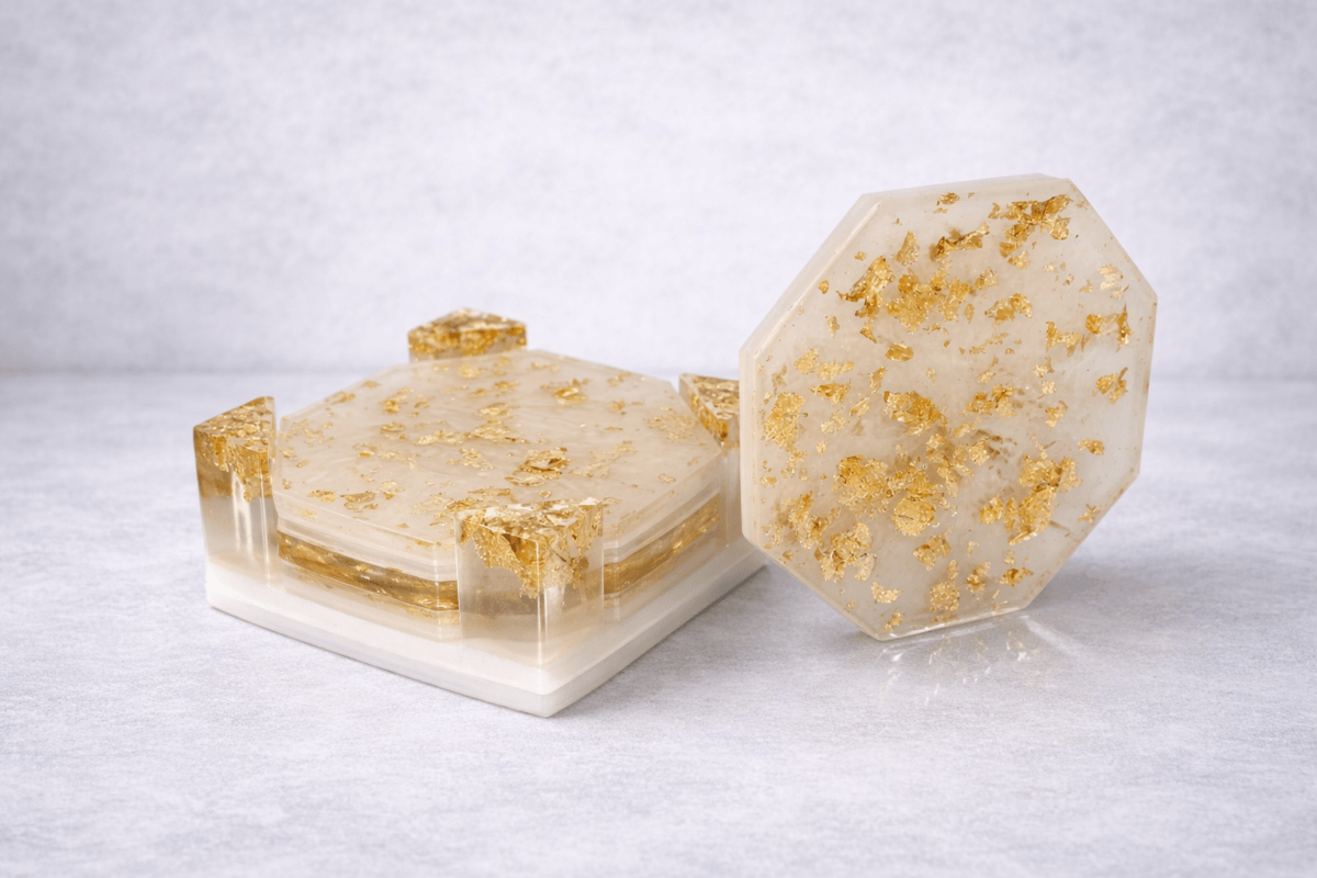 Σουβέρ και βάση υγρό γυαλί