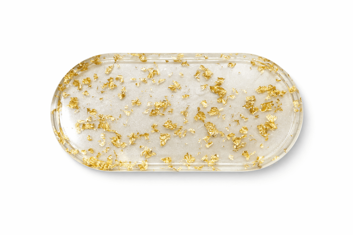 Δίσκος χειροποίητος από Υγρό γυαλί 23×12 cm