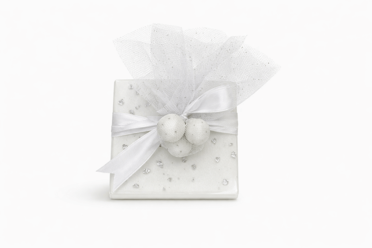 Χειροποιητη μπομπονιερα Σουβερ υγρο γυαλι!