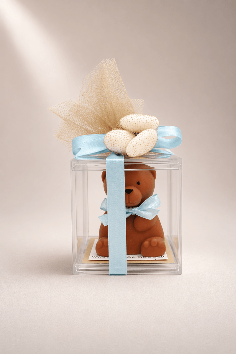 Χειροποιητη Μπομπονιερα Αρκουδακι σε Πλεξιγκλας!