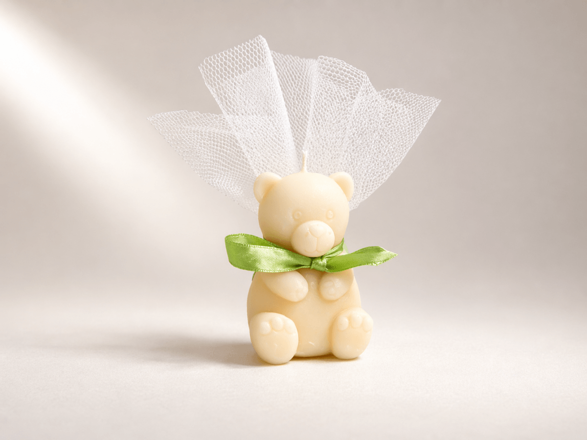 Χειροποιητη Μπομπονιερα Αρκουδακι