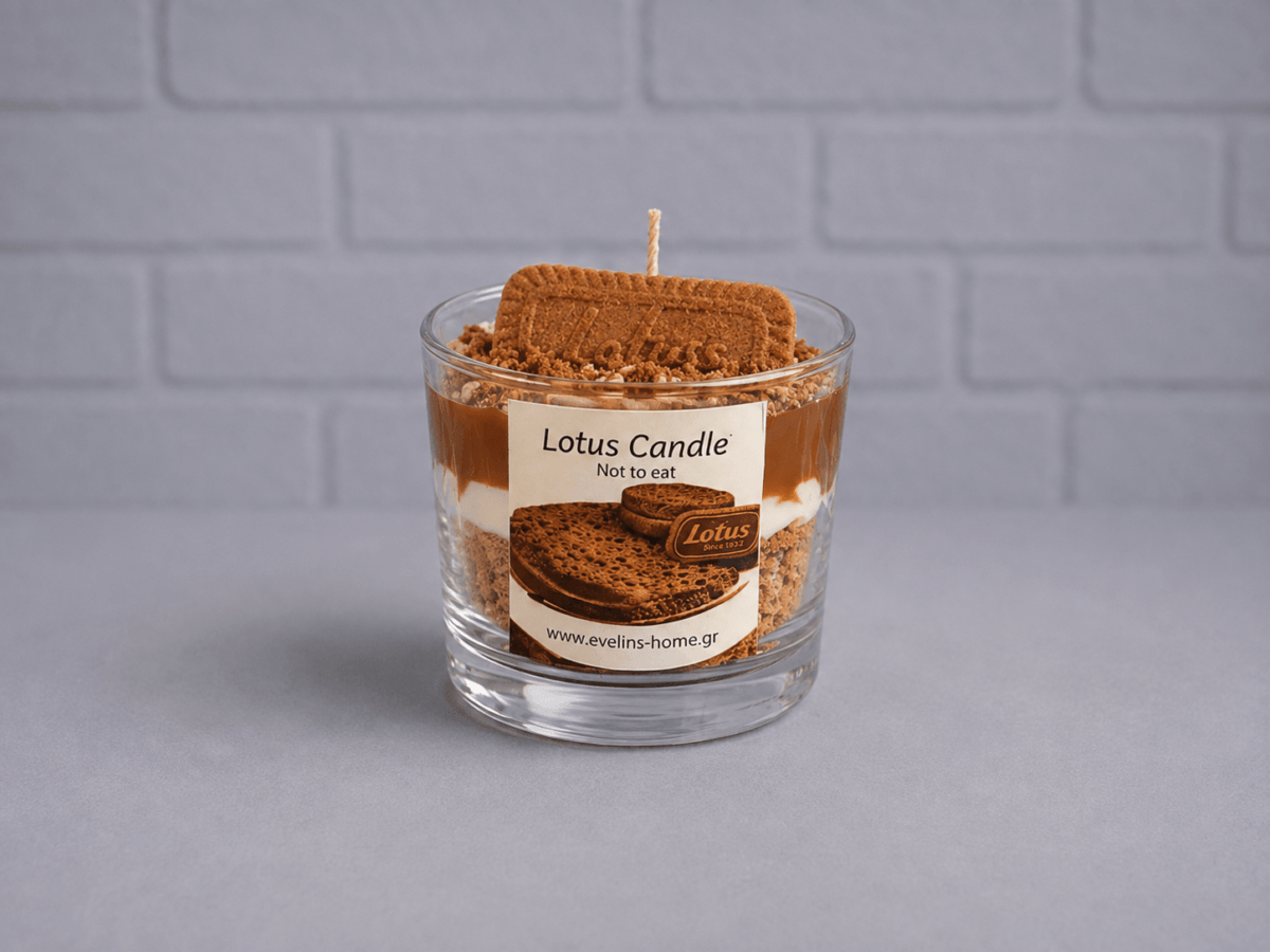 κερι lotus χειροποιητο 200gr