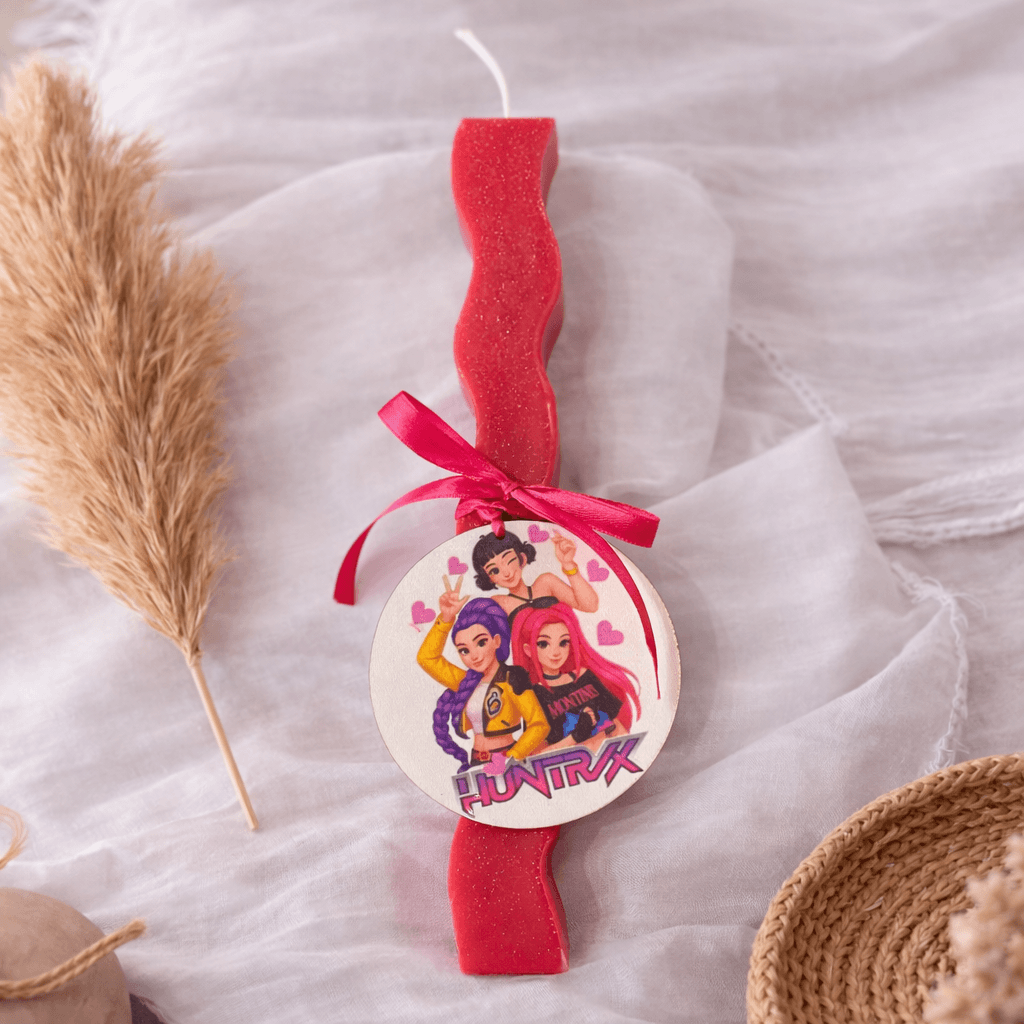 Χειροποίητη Πασχαλινή Λαμπάδα Huntrix K-Pop