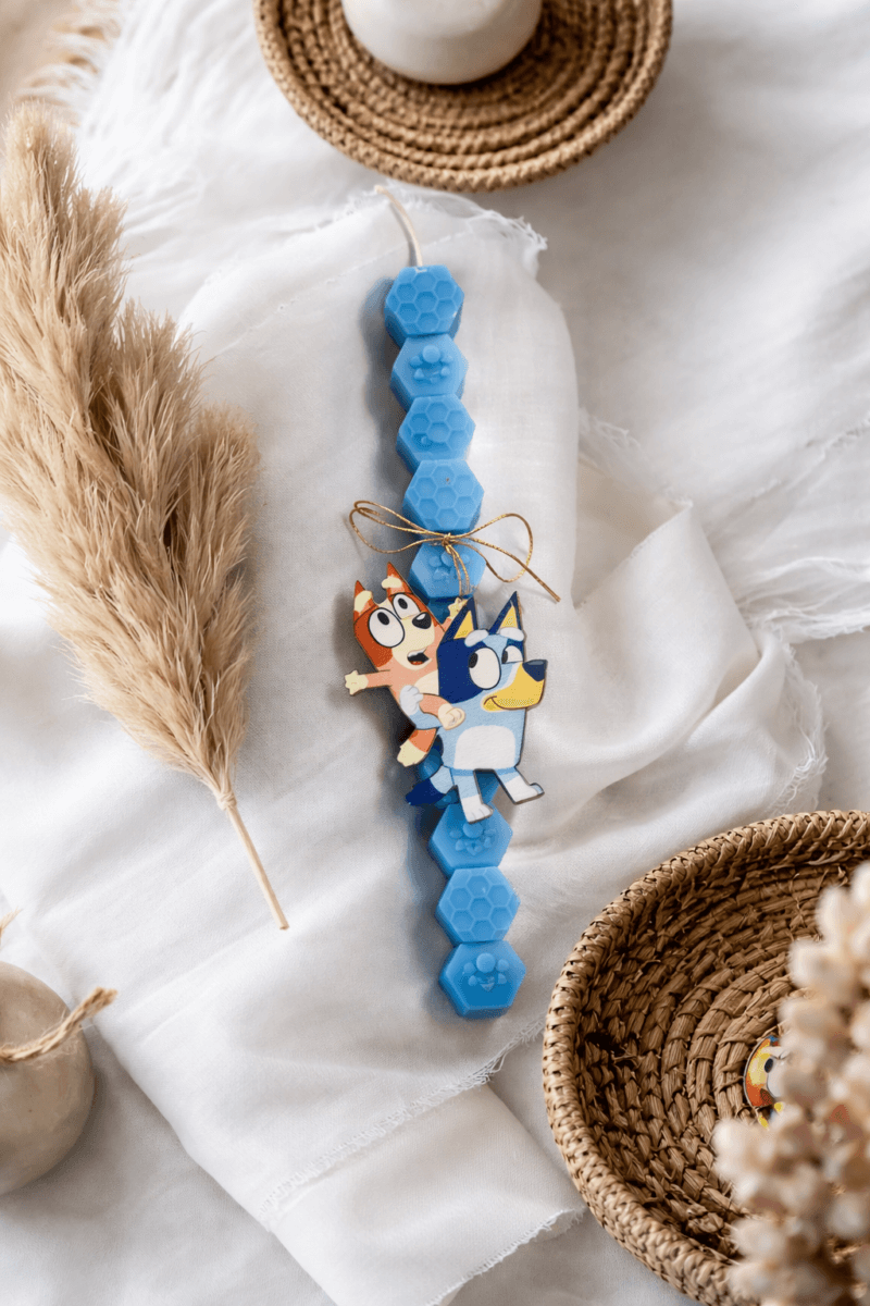 Χειροποίητη Πασχαλινή Λαμπάδα Bluey