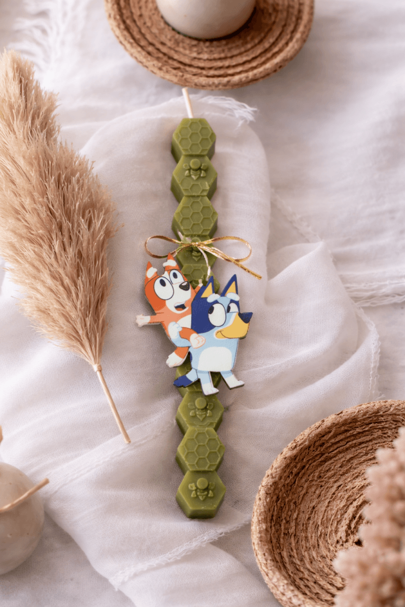 Χειροποίητη Πασχαλινή Λαμπάδα Bluey