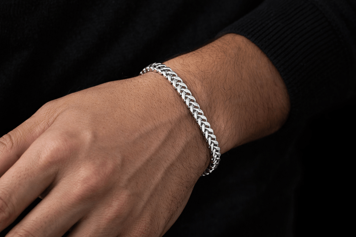 Ανδρικό Ατσάλινο Βραχιόλι Αλυσίδα Cuban Link