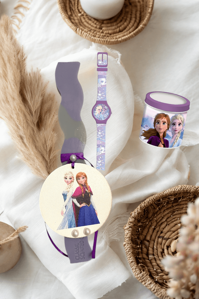 Χειροποίητη Πασχαλινή Λαμπάδα Frozen + Ρολόι