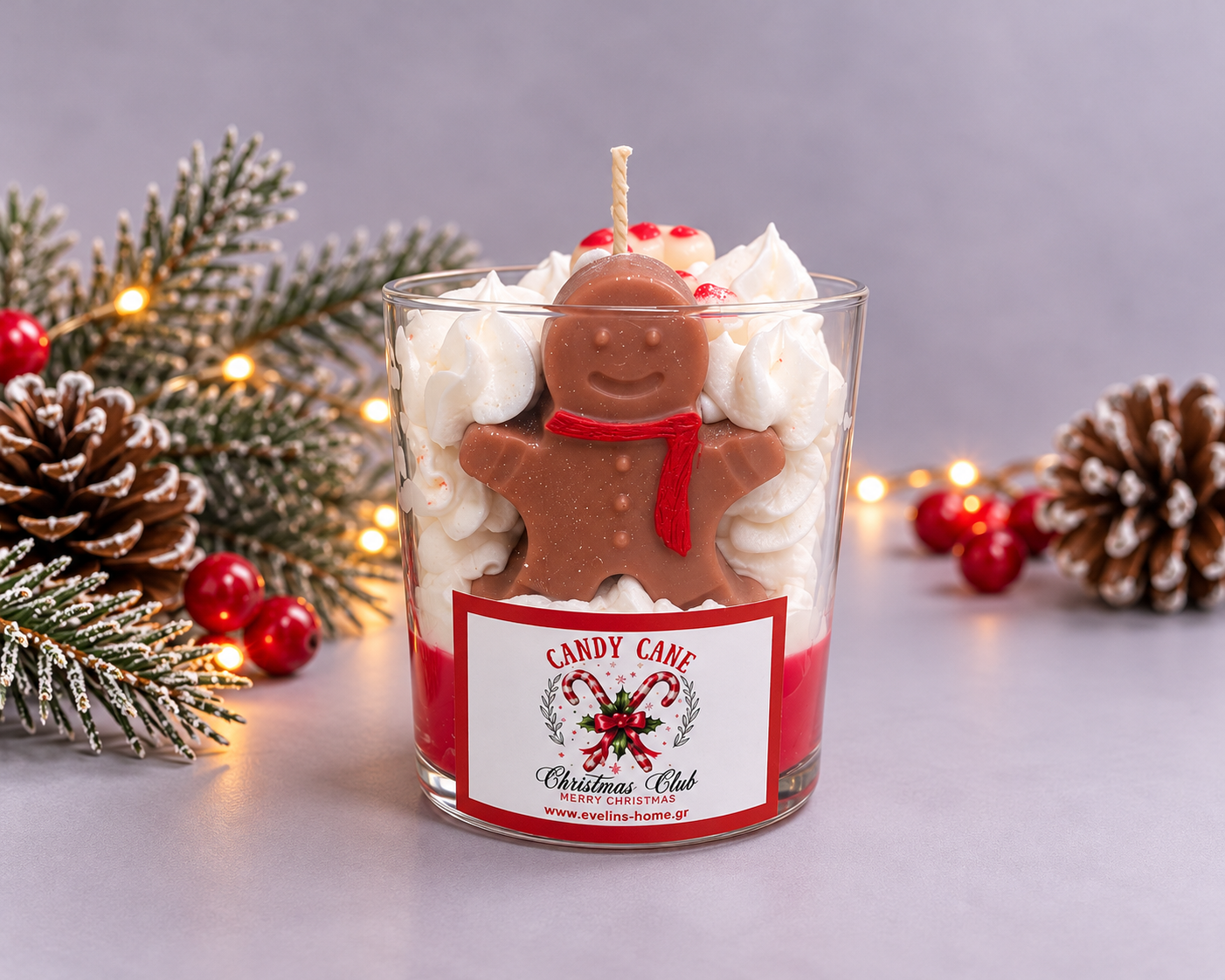 Candy Cane Candle 340gr
